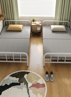 折叠床家用单人床简易办公室午睡神器宿舍午休小床出租房成人铁床