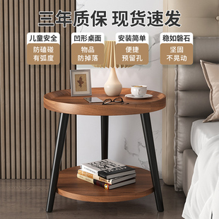 卧室简约床头柜双层小桌子迷你简易小型床头桌家用网红储物床边柜