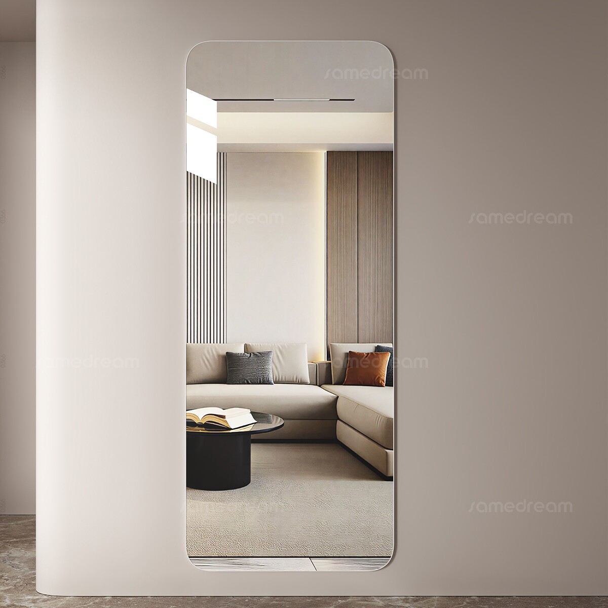 镜子贴墙自粘全身镜家用穿衣镜女生卧室化妆壁挂粘贴宿舍试衣挂墙