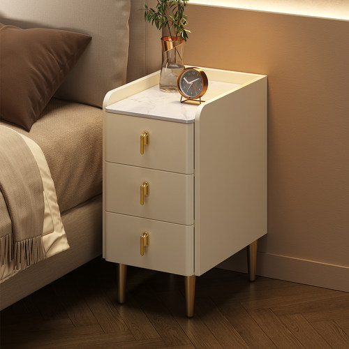 超窄实木床头柜简约现代