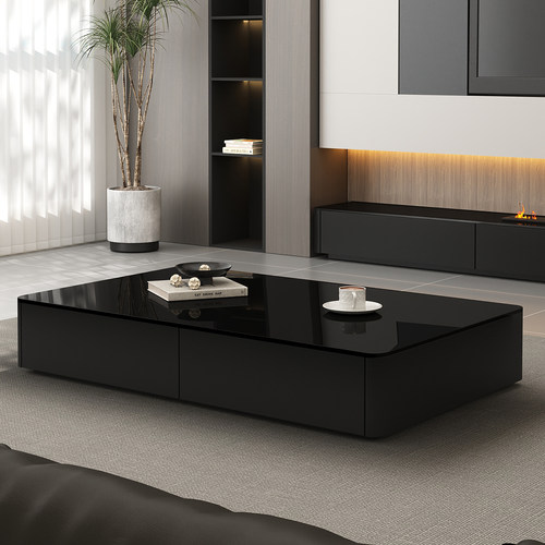 三梦极简茶几客厅家用2025新款轻奢高级感小户型玻璃茶几电视柜