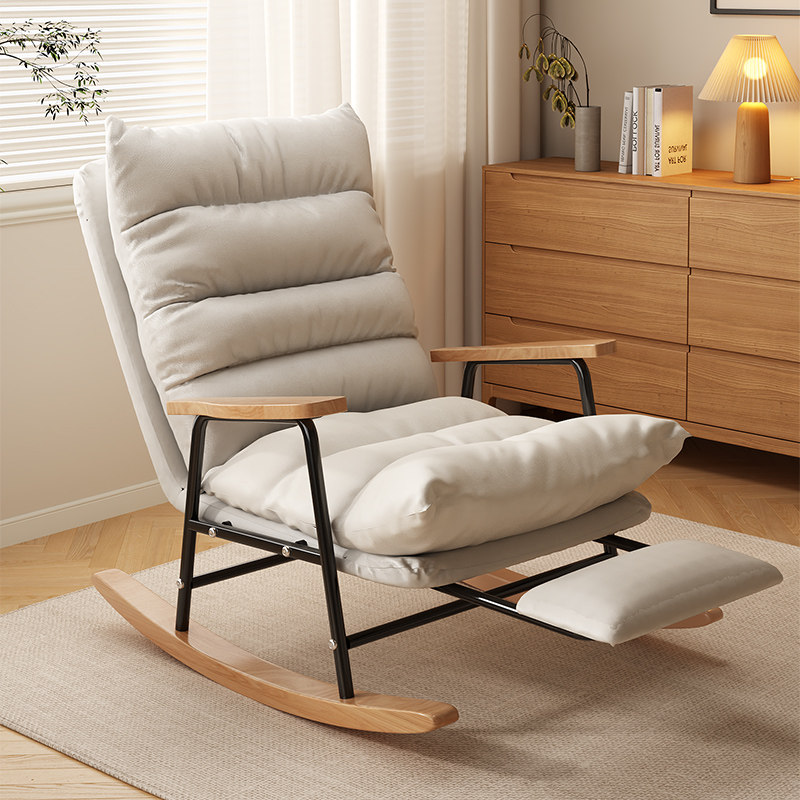 摇摇椅躺椅大人成人可睡觉单人新款实木阳台懒人椅客厅家用休闲椅,住宅家具,摇椅,淘宝优惠券,粉丝福利购,淘宝优惠卷