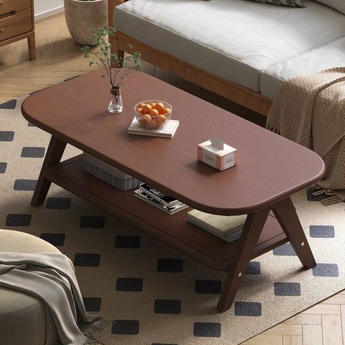 SAMEDREAM实木矮柜简约现代茶几储物收纳免安装高级感家居商用