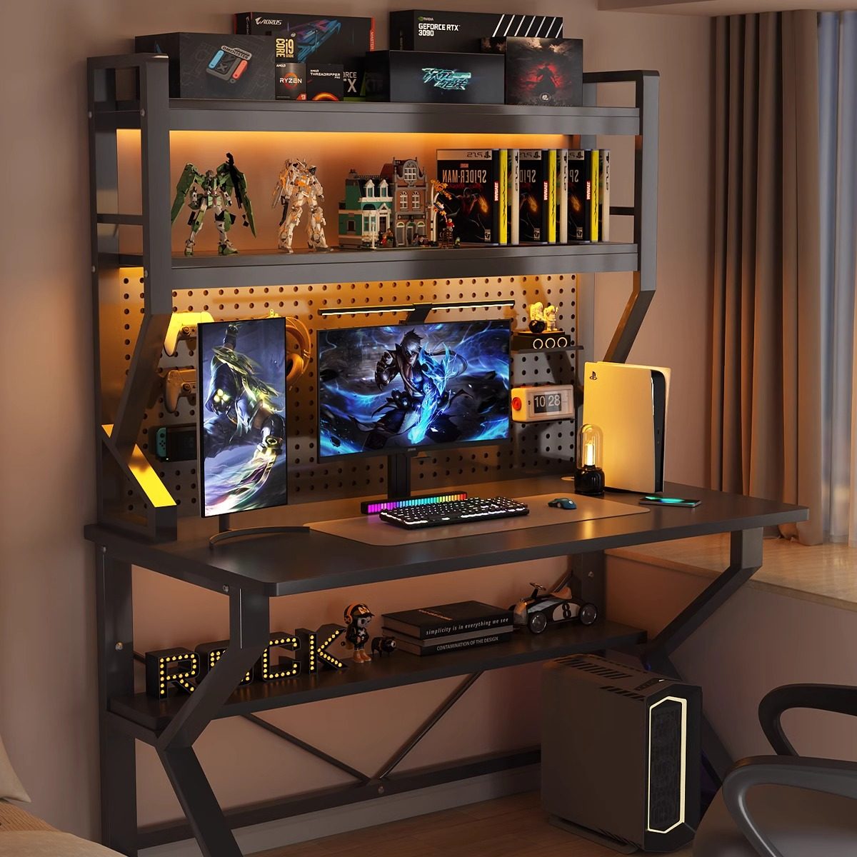 �ۻ��㣺������������ġ���ʯ�ڼ�+��ʯ�ڰ�+������+�������� 80x60x170cm ���ζ�����羺̨ʽ�����������������һ���������Ӱ칫������̨