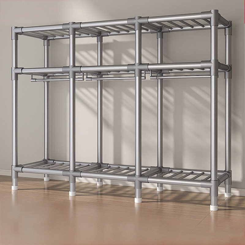 26MM衣柜家用卧室宿舍出租房用布衣橱简易钢管加粗加厚小户型收纳