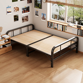 三梦折叠床1.2米1.5米单人免安装 实木简易家用床出租房临时双人床