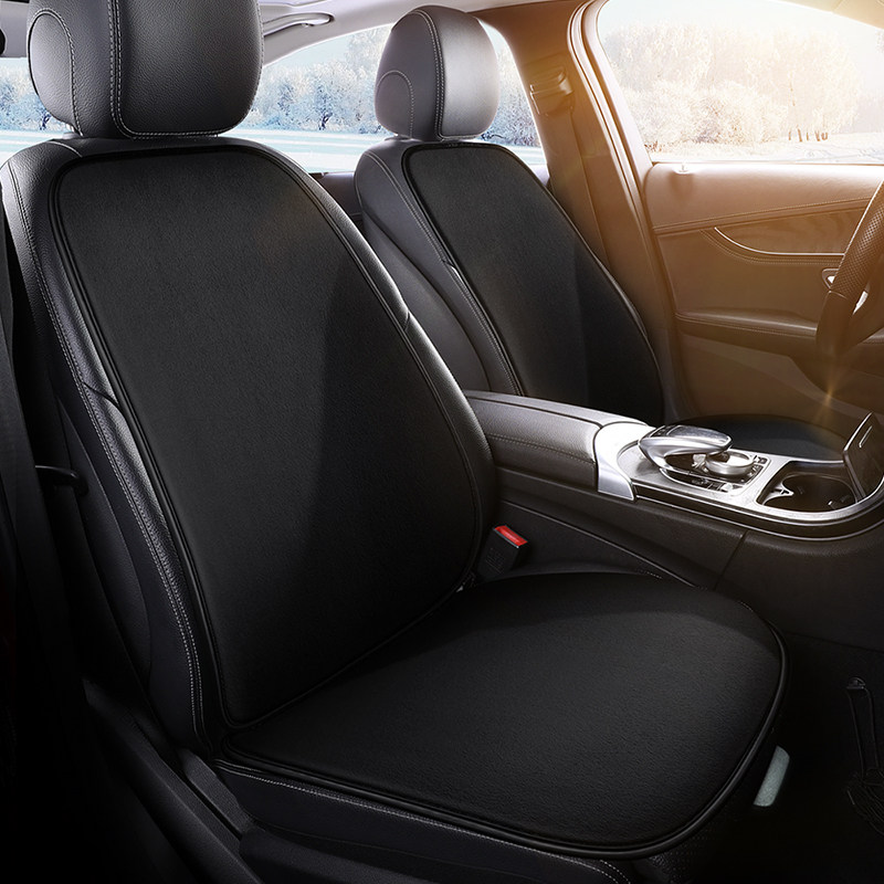 新款汽车坐垫冬季毛绒加厚保暖四季通用半包围小蛮腰车用座垫座套