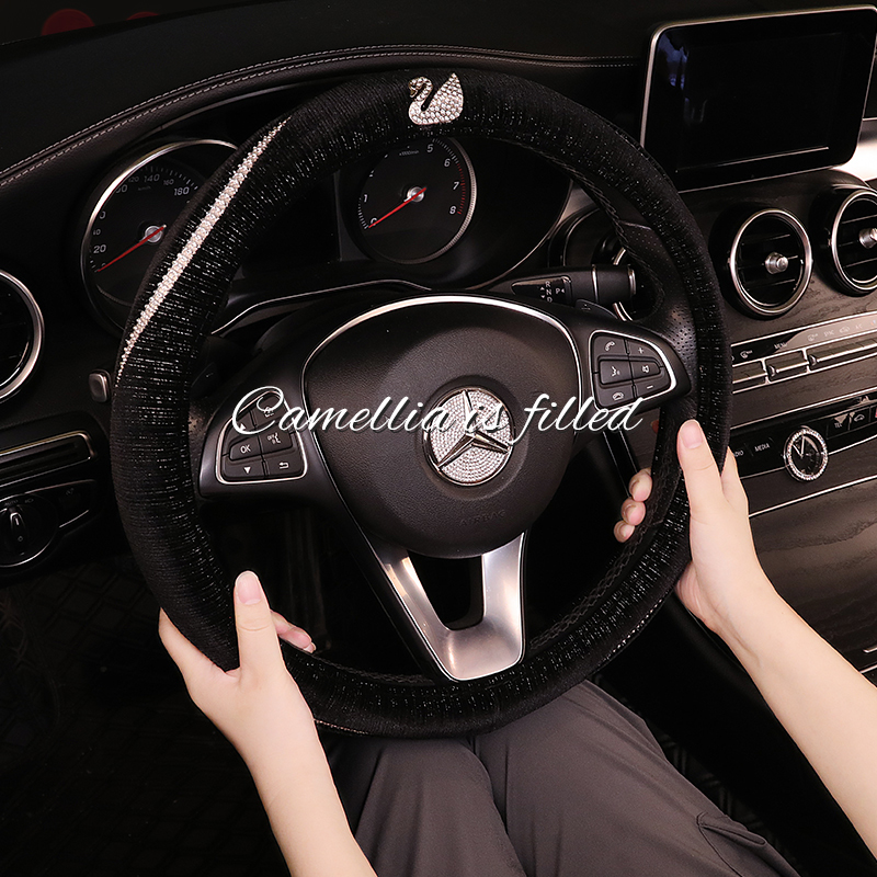 恒亿雅四季通用毛绒可爱方向盘套