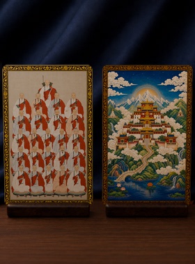 祖师传承汉传小卡僧侣画像图案双面满版印刷高清便携文创收藏卡