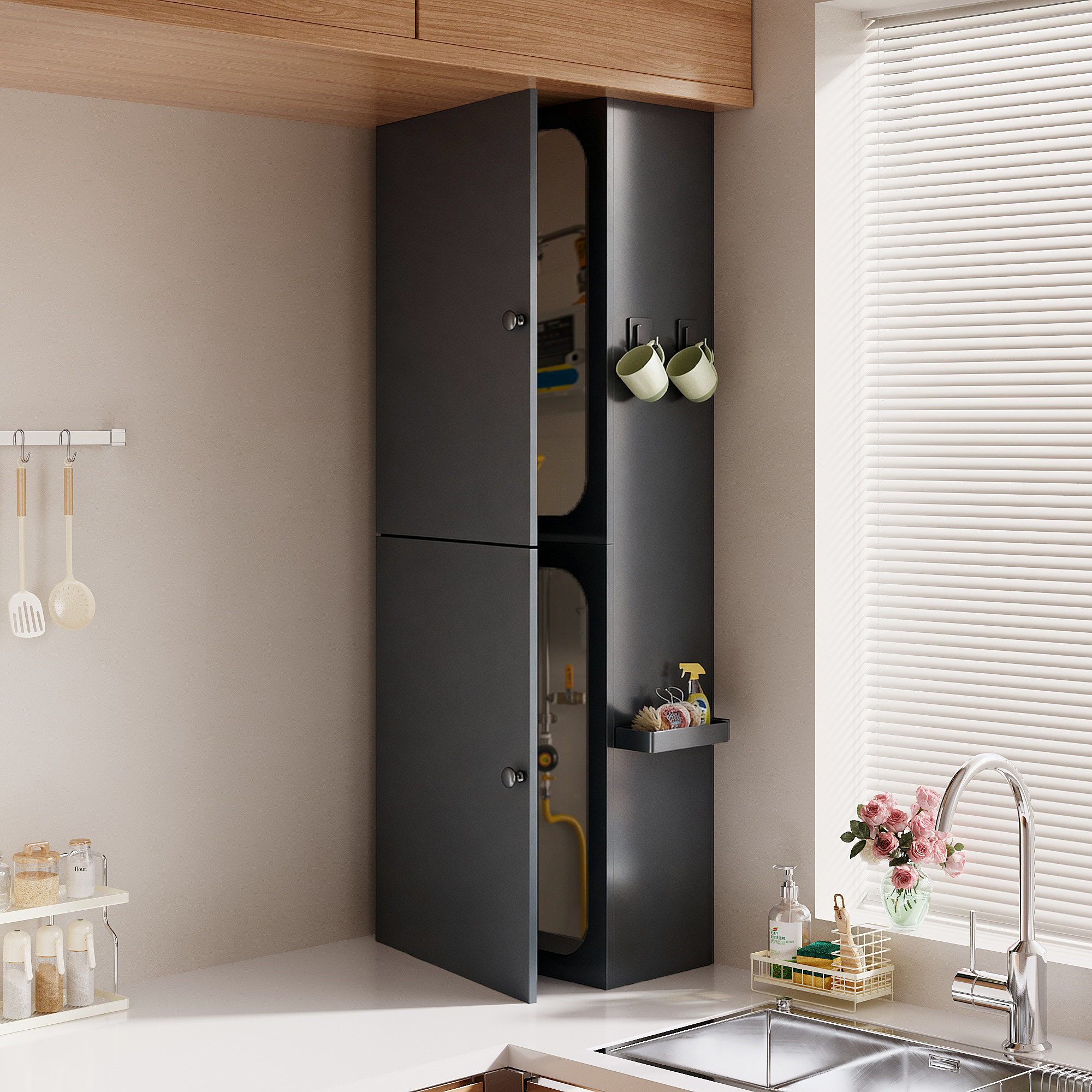 隐序燃气管道遮挡装饰盖热水器遮丑柜板天然气表遮挡箱锅炉遮挡罩,住宅家具,遮挡箱/钥匙盒,淘宝优惠券,粉丝福利购,淘宝优惠卷