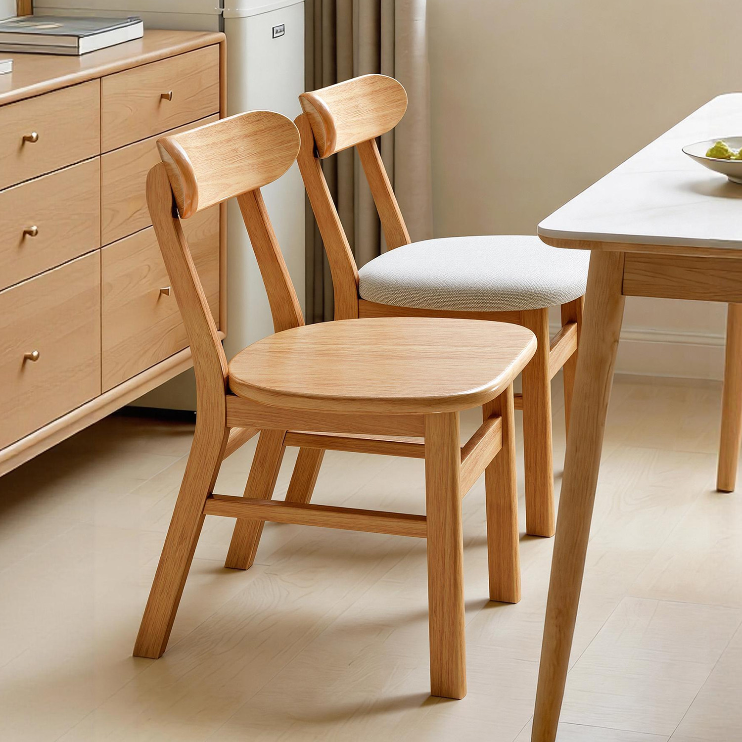 餐椅家用2025新款全实木靠背椅子餐厅吃饭木头凳子客厅原木餐桌椅,住宅家具,餐椅,淘宝优惠券,粉丝福利购,淘宝优惠卷