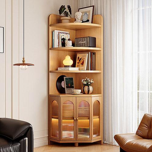 【全实木包安装】转角柜置物架