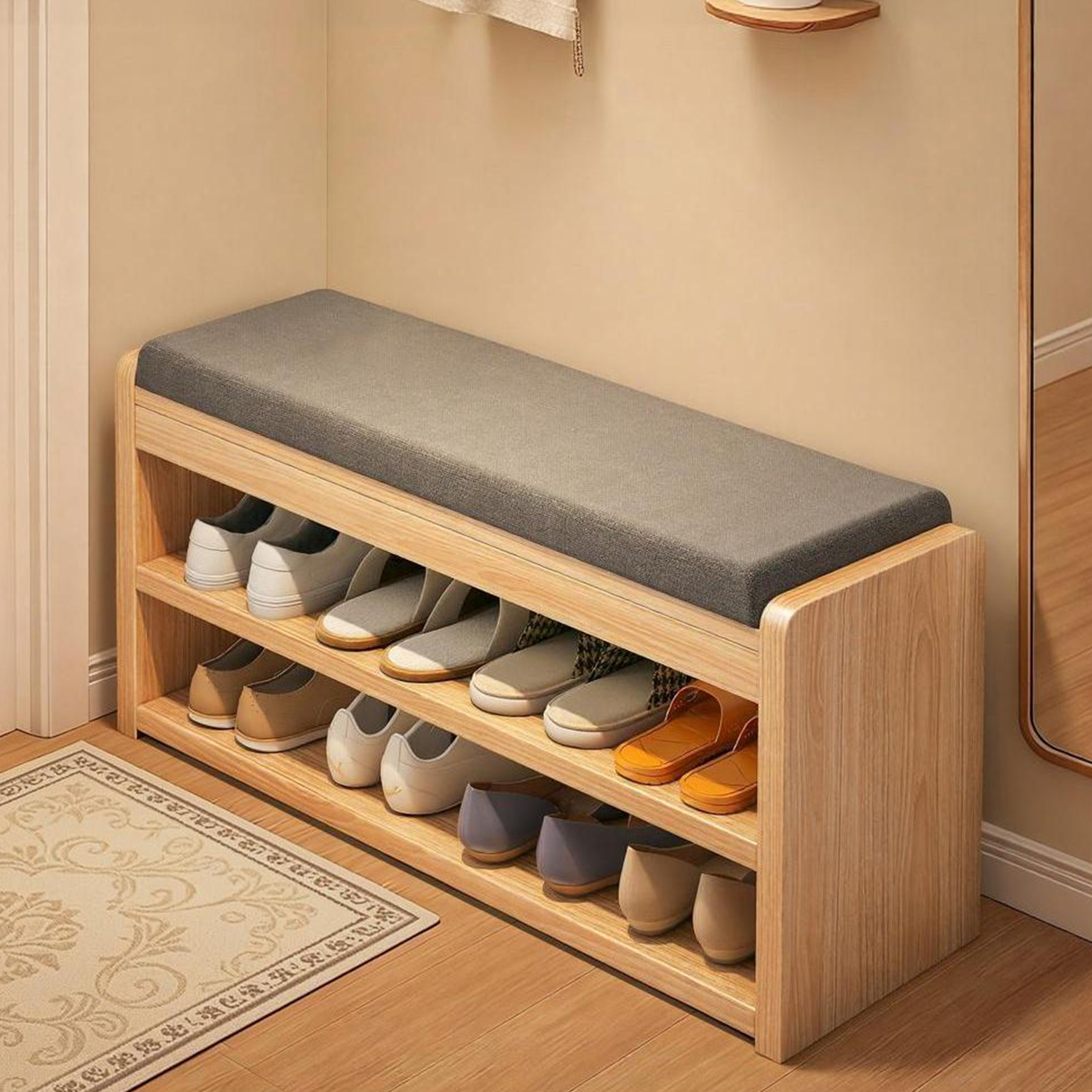 换鞋凳家用入户门口可坐穿鞋