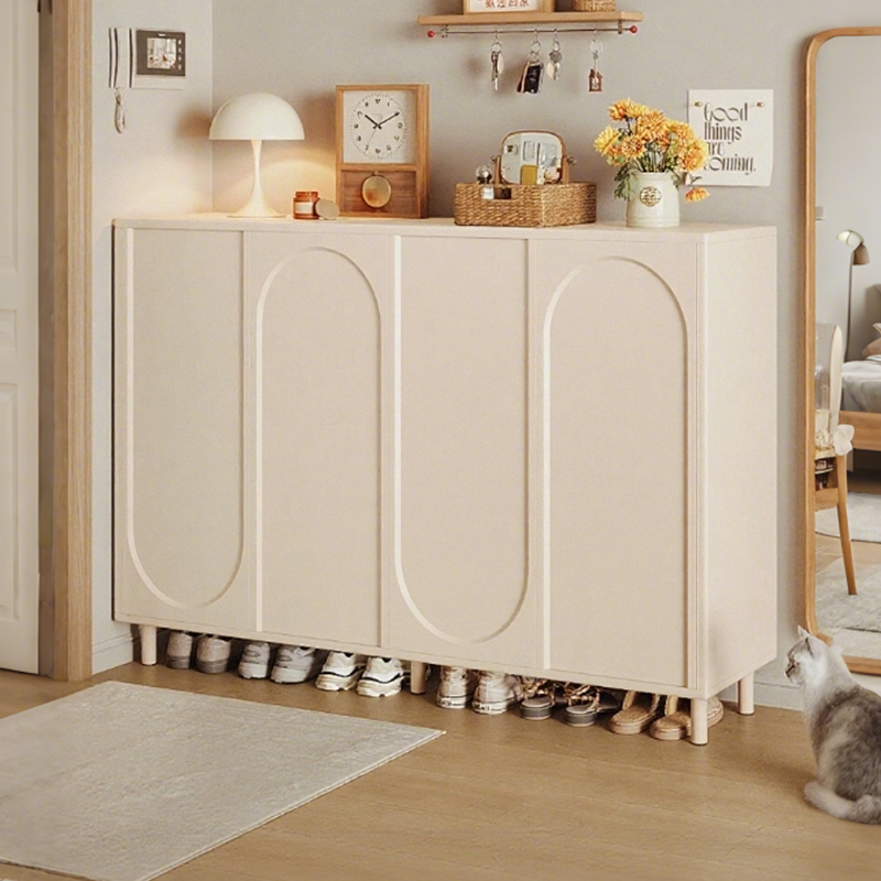 奶油风新款2025爆款大容量鞋柜