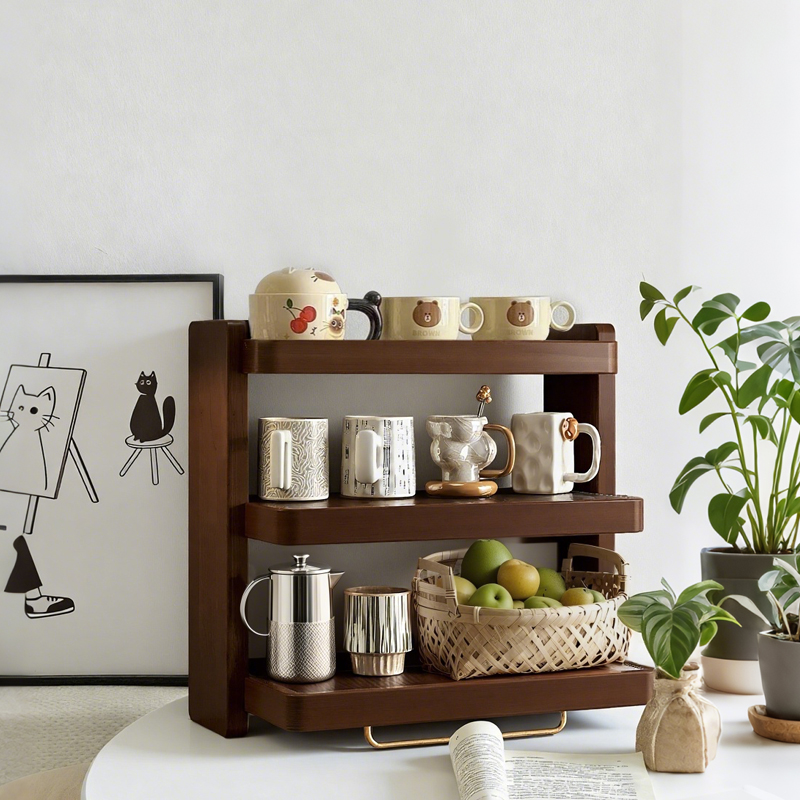 特别好看的杯架ins风桌面置物架