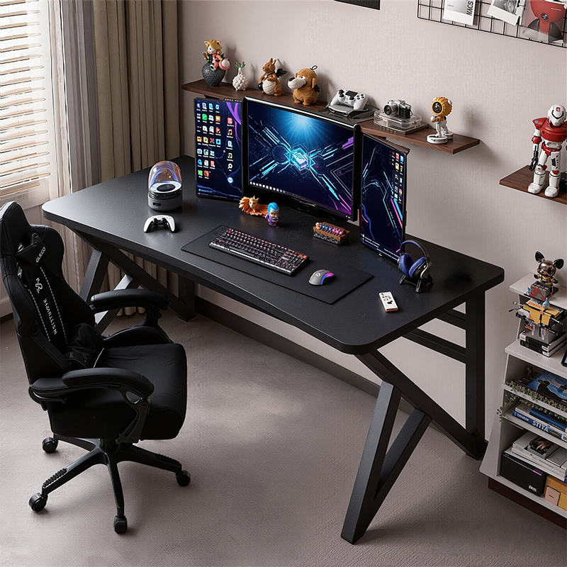 电脑桌台式家用电竞桌书房书桌出租屋办公桌长条桌简易桌子工作台