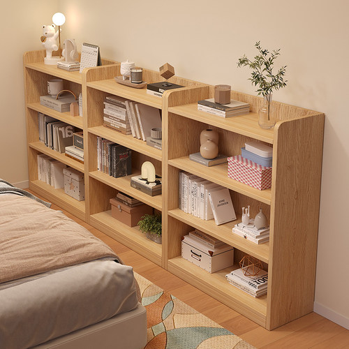 【加厚实木】书架靠墙床尾置物柜