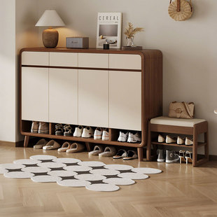 架 进门实木鞋 鞋 柜家用门口入户门收纳一体靠墙室内玄关柜2025新款