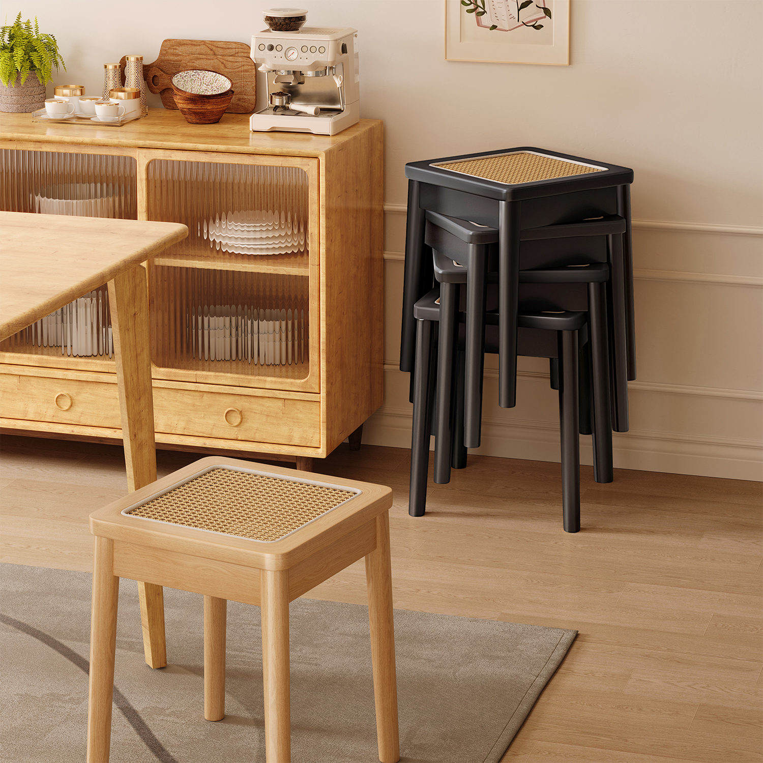 热销新款藤编凳子来客更从容