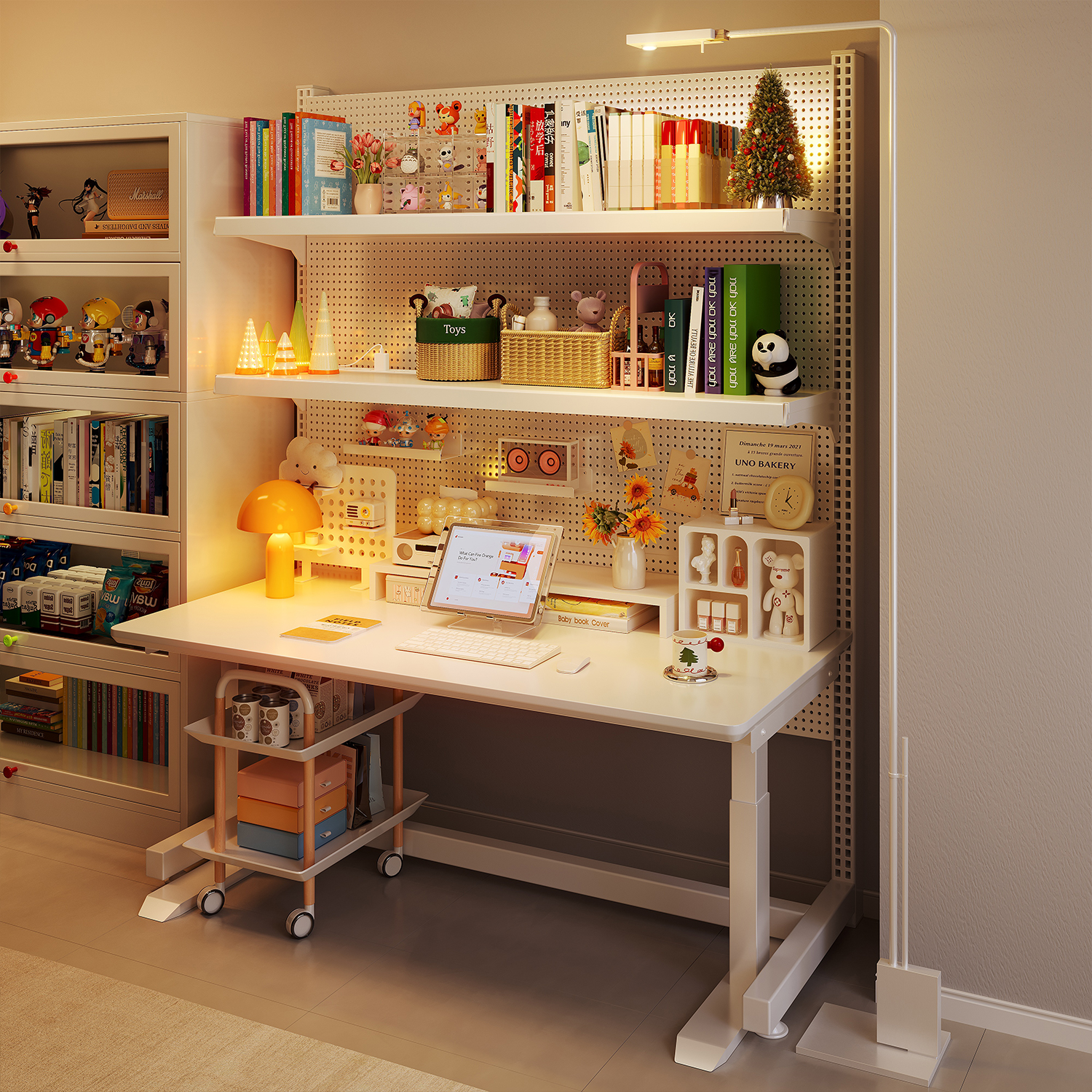 【赠公牛插排】家用洞洞板置物架