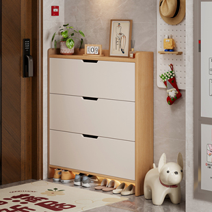 门口鞋柜室外过道电梯口超薄翻斗式收纳柜一体小窄门外走廊用鞋架