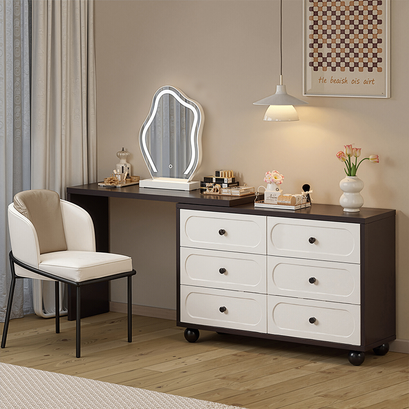 床尾收纳的必备中古风梳妆台