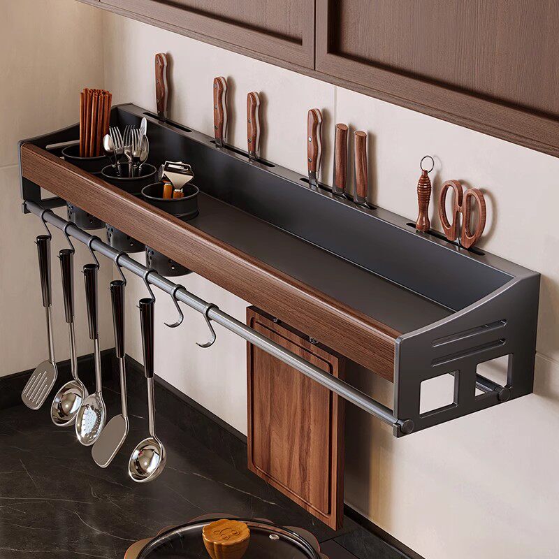 厨房调料置物架免打孔壁挂式收纳架墙上筷子刀架多功能调味品架子,厨房/烹饪用具,调料置物架,淘宝优惠券,粉丝福利购,淘宝优惠卷