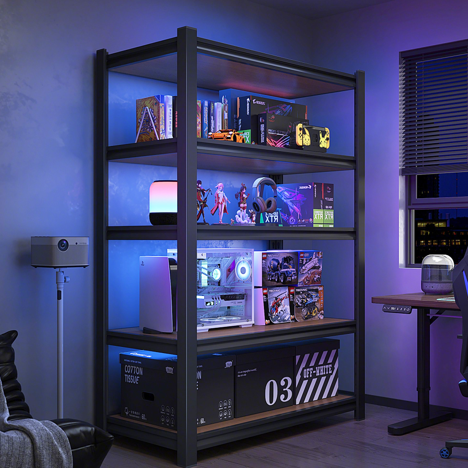 【电竞房置物架】装备手办展示架