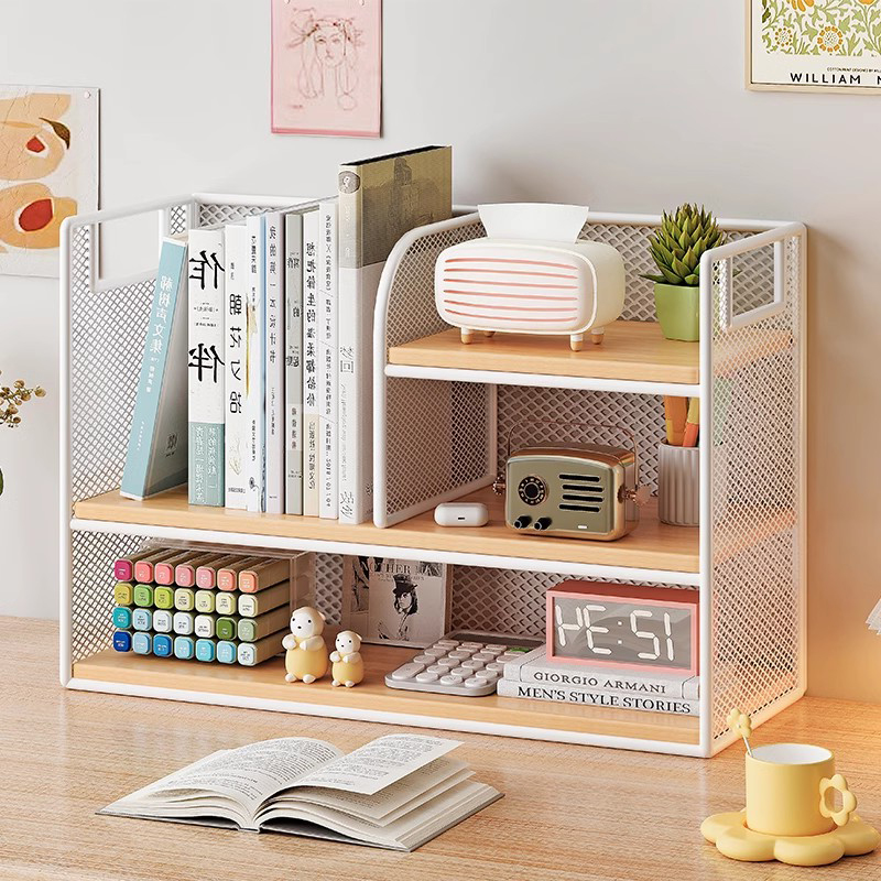 办公桌置物架一体式设计免安装