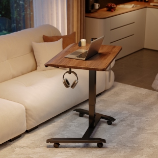 可移动电脑桌电动升降桌家用书桌学习办公桌升降桌子站立式工作台