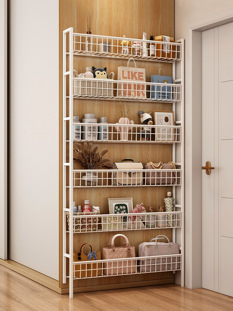 10公分夹缝柜收纳柜门后窄架子超薄铁艺书架极窄家用夹缝隙置物架