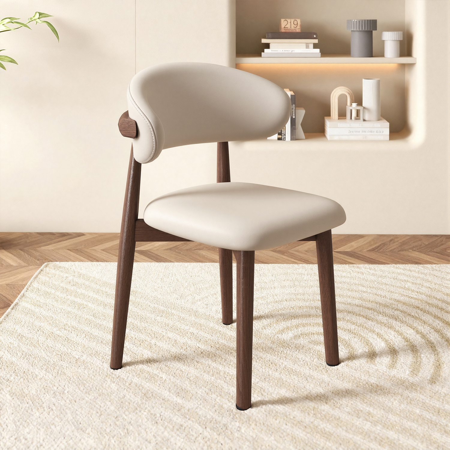 北欧实木餐椅家用现代简约轻奢高级靠背椅子酒店餐厅咖啡厅书桌椅