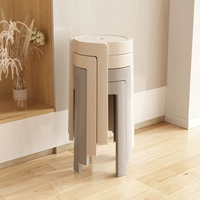 Пластиковая табуретка Толщина домохозяйства может сложить арендующий дом Простой стул Стол Запасной скамей