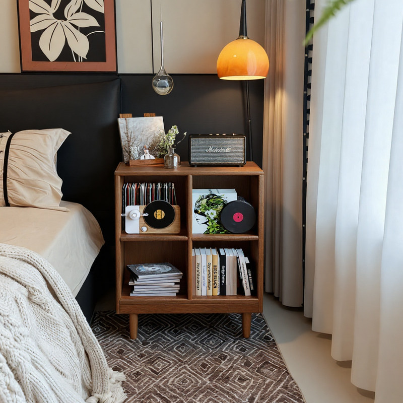 中古风卧室床头窄边柜小户型电视柜客厅置物架边几美式沙发边柜,住宅家具,角几/边几,淘宝优惠券,粉丝福利购,淘宝优惠卷