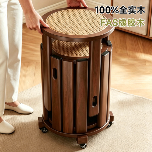 实木叠叠乐凳子家用可叠放