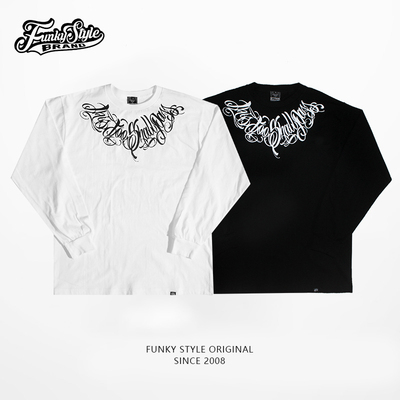 西海岸长袖上衣t嘻哈情侣装