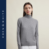 通勤套头打底毛衣 百搭长袖 圣雪绒100%山羊绒女高领纯色修身 针织衫