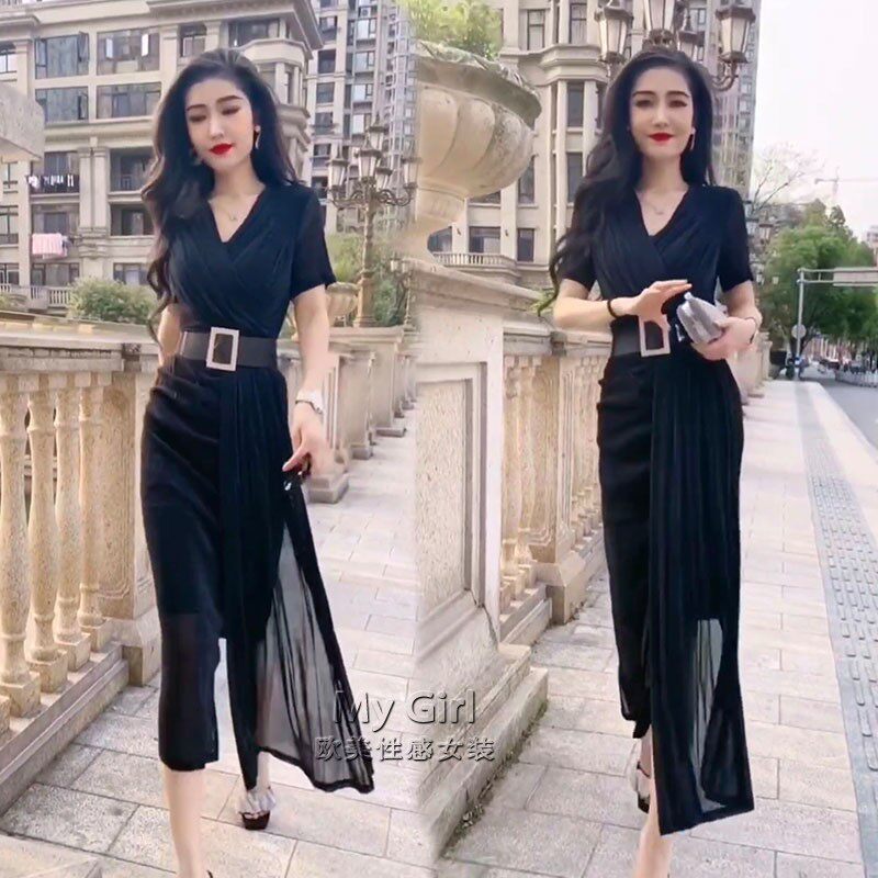 正版气质春夏连衣裙设计女中长裙