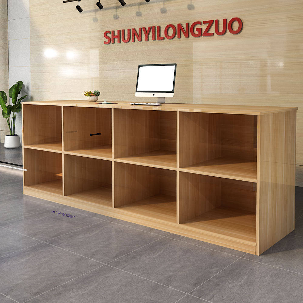 收银台柜台现代简约服装店便利店小型吧台柜公司前台接待台迎宾台