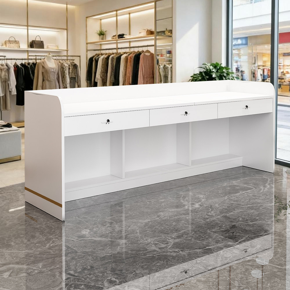 收银台店铺小型水吧接待台迎宾服装店培训机构受理台吧台前台烤漆