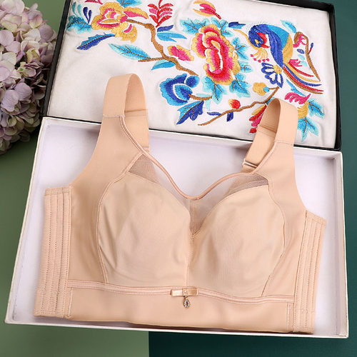 全罩杯薄款无痕大胸显小内衣女夏