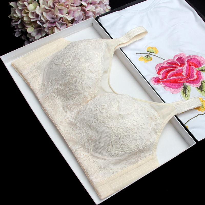 梅花女无海绵薄款大码调整型文胸