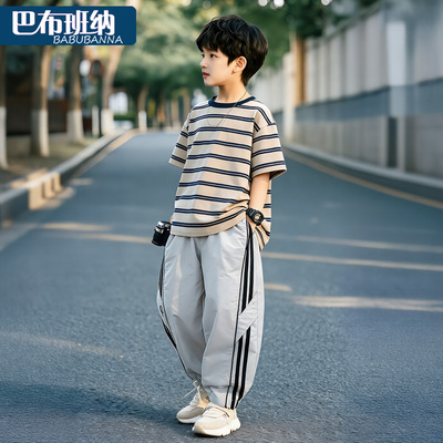 男童套装夏季2026新款儿童两件套