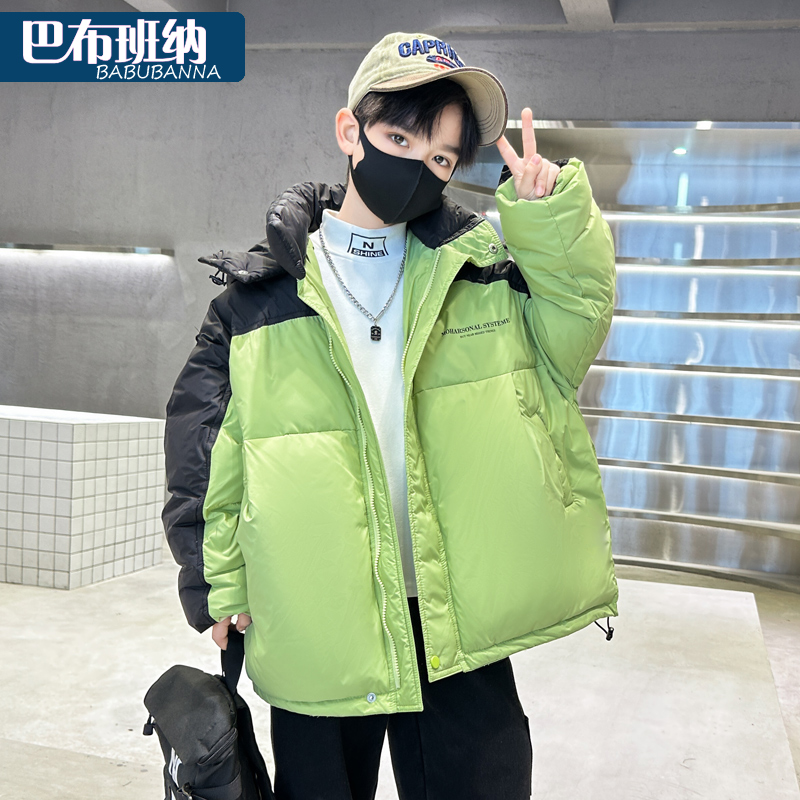 男童羽绒服外套白鸭绒加厚