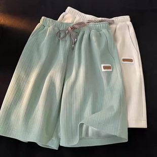 短裤 宽松篮球冰丝垂感五分裤 男士 潮牌休闲运动速干薄款 子 夏季 美式