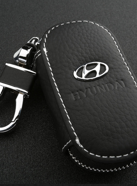 现代IX25朗动名图IX35悦动全新胜达途胜索纳塔九真皮汽车钥匙包套