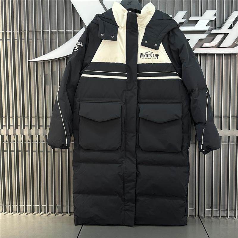 特步中长款羽绒服女士2024冬季新款加厚保暖运动外套976428640504