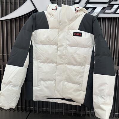 特步保暖风衣男2025年冬季新款男装运动棉服防风外套975429180536