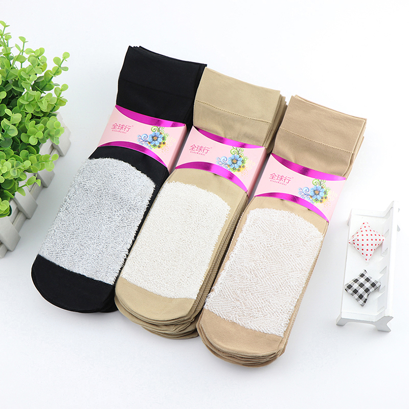 加厚丝袜天鹅绒棉底女袜