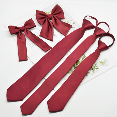 5CM领带毕业团体合唱校服黑红